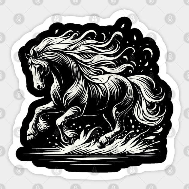 Horse Sticker by JessArty